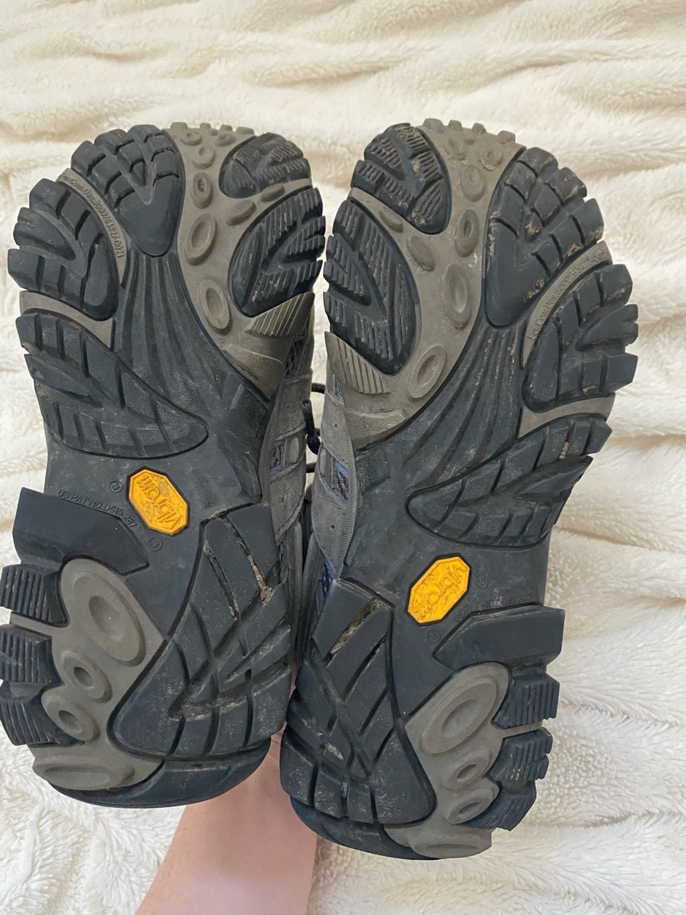 Merrell Moab 2 Mid Waterproof hiking boots women's grey Sz 8 - Picture 5 of 7